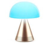 Lexon MINA L AUDIO prijenosna lampa s bluetooth zvučnikom ZLATNA Slike