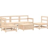  The Living Store Vrtna sedežna garnitura 6-delna trdna borovina - Vrtna Sedežna Garnitura, (21446653) | Shoptok.si