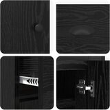  Highboard Crni hrast 70 x 35,5 x 67,5 cm Konstruirano drvo | shoptok.hr