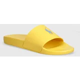 Polo Ralph Lauren Natikači Polo Slide moški, rumena barva, 809931326004