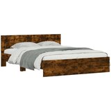 vidaXL Okvir kreveta s uzglavljem boja dimljenog hrasta 140 x 200 cm | shoptok.hr