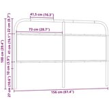  Uzglavlje boja hrasta sonome 150 cm čelik i konstruirano drvo | shoptok.hr