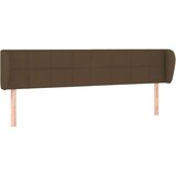 Vzglavje z ušesi temno rjavo 183x23x78/88 cm blago, (20936209) | Shoptok.si
