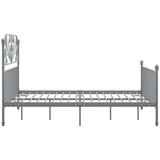  Za krevet sivi metalni 140 x 200 cm | shoptok.hr