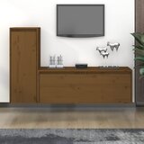 The Living Store TV omarica 2 kosa medeno rjava trdna borovina - TV Omarica, (21375411) Cene