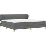  Krevet s opruga kutije Tamno siva 200 x 200 cm tkanina | shoptok.hr