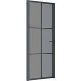  Unutarnja vrata 83 x 201 5 cm crna od ESG stakla i aluminija | shoptok.hr
