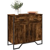 vidaXL Komoda dimljeni hrast 79,5x35,5x74,5 cm inženirski les Cene