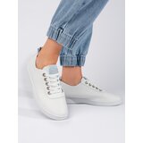 Shelvt Openwork white women's sneakers | Shoptok.si