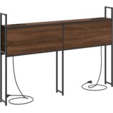  Headboard za shranjevanje z postajo za polnjenje Rjavi hrast, (5000142141) | Shoptok.si