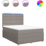 Maison Chic Box spring postelja - Vzmetna postelja z vzmetnico taupe 140x200 cm blago SL23585, (21879828) | Shoptok.si