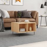 vidaXL Klubska mizica sonoma hrast 60x50x36,5 cm inženirski les Cene