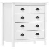  Komoda Hill bijela 79 x 40 x 80 cm od masivne borovine | shoptok.hr