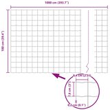 Euro ograda 1 x 10 m Željezo prekriveno PVC-om | shoptok.hr