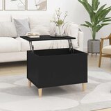  Stolić za kavu crni 60 x 44,5 x 45 cm od konstruiranog drva | shoptok.hr