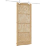  Klizna vrata Prirodna i bijela 86 x 211 cm Masivna borovina | shoptok.hr