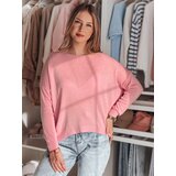 DStreet Sweter damski one size oversize gładki SENZIA różowy | Shoptok.si