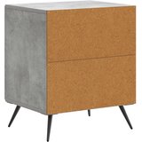  Noćni ormar Betonska siva 43 x 34,5 x 50 cm Konstruirano drvo | shoptok.hr