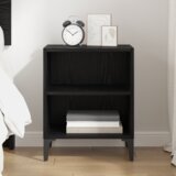 vidaXL noćni ormarić crni hrast 40x30x50 cm inženjersko drvo | shoptok.hr