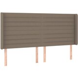 Maison Chic posteljno vzglavje - vzglavna omarica - nočna omarica z ušesi taupe 203x16x118/128 cm blago, (21711729) Cene