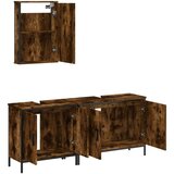  3-dijelni set kupaonskog namještaja boja hrasta drveni | shoptok.hr