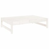  The Living Store Vrtni stolček za noge bel 120x80 cm trdna borovina - Vrtni Stolček Za Noge, (21461417) | Shoptok.si