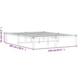 Metalni okvir za krevet crni 150x200 cm | shoptok.hr