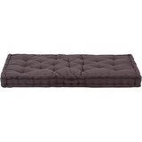  Paletni podni jastuk pamučni 120 x 80 x 10 cm antracit | shoptok.hr