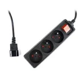Razvodnik napajanja, C14 male to 3X schuko, EG-PSU3-01