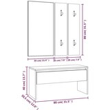  Set namještaja za hodnik boja hrasta konstruirano drvo | shoptok.hr