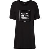 LSCN by LASCANA Spalna srajca črna / bela | Shoptok.si
