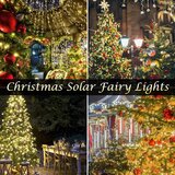 Venisymlis 2 Kosa 80Ft 200 Led Solarnih Zunanjih Luči, 8 Načinov Sončnih Pravljičnih Luči (Toplo Bela), (22068184) | Shoptok.si