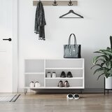 The Living Store Omarica za čevlje visok sijaj bela 102x36x60 cm inženirski les - Omarica Za Čevlje, (21444026) Cene