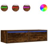 TV ormarić s LED svjetlima boja dimljenog hrasta 100X35,5x25 cm | shoptok.hr