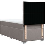 vidaXL Box spring postelja z vzmetnico taupe 80x200 cm blago, (21261046) | Shoptok.si
