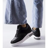Gemre Black wedge sneakers CinqMars | shoptok.hr