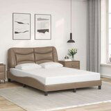  Okvir za krevet s uzglavljem cappuccino 140x190 cm umjetna koža | shoptok.hr