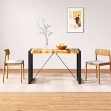  Blagovaonski stol masivno grubo obrađeno drvo manga 120 cm | shoptok.hr