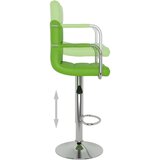  Barski stolčki 2 kosa zeleno umetno usnje, (20968276) | Shoptok.si