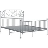 Maison Chic Posteljni okvir - Dvoposteljna postelja - Zakonska postelja siv kovinski 160x200 cm-J5464, (21766406) | Shoptok.si
