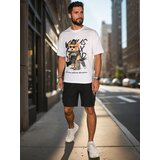 DStreet T-shirt męski z nadrukiem biały | shoptok.hr