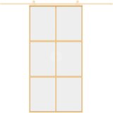  Klizna vrata zlatna 102,5x205 cm prozirno staklo ESG i aluminij | Eponuda.ba