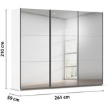 Rauch Möbel OMARA Z DRSNIMI VRATI, bela | Shoptok.si