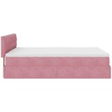  Otomanski krevet s madracem ružičasti 140x190 cm baršunasti | shoptok.hr