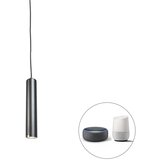 QAZQA Pametno zasnovana viseča svetilka črna z virom svetlobe WiFi GU10 - Tuba Small | Shoptok.si