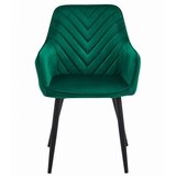Nana stolica - tamnozeleni baršun / crne noge x 2 | shoptok.hr