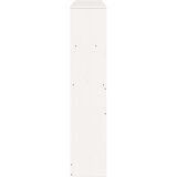 vidaXL Vzglavje s predelki bela 120 cm trdna borovina | Shoptok.si