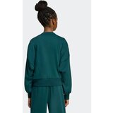 Adidas Sweater majica smaragdno zelena / bijela | shoptok.hr