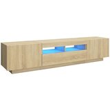 vidaXL TV ormarić s LED svjetlima boja hrasta sonome 180 x 35 x 40 cm | shoptok.hr