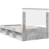  Okvir za krevet s uzglavljem Betonska siva 100 x 200 cm | shoptok.hr
